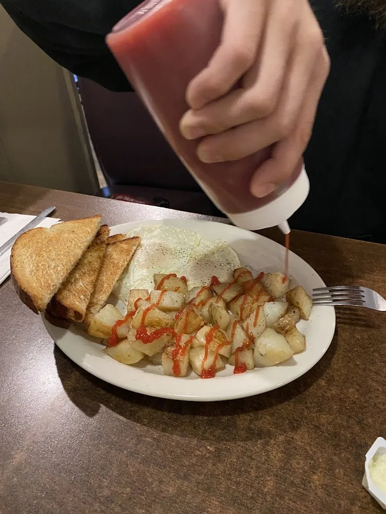 2 Eggs over Easy with Toast